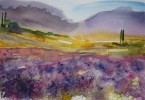 La Provence - aquarelle 35 x 25 cm
